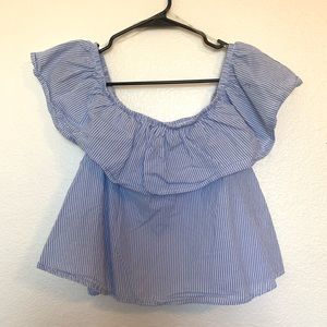 Ruffles Off The Shoulder Top
